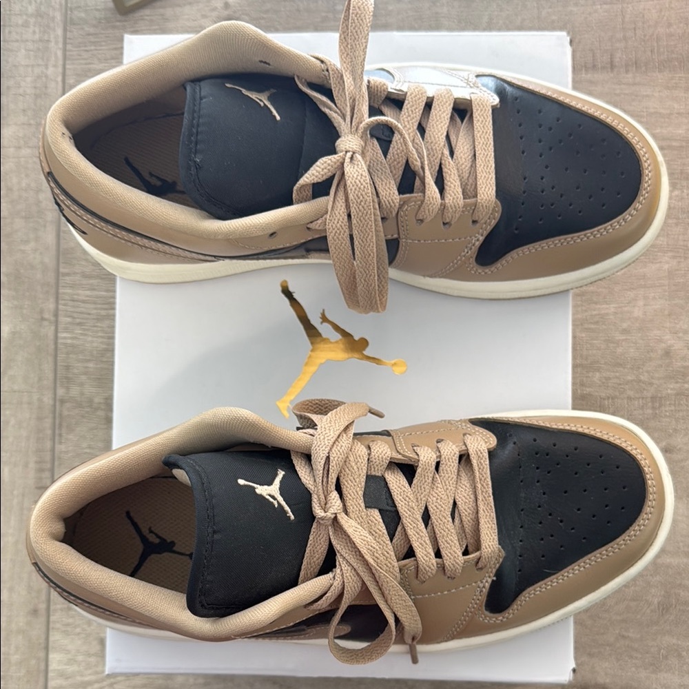 Women’s Air Jordan 1 Low Desert/Black-Sail
